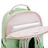 Seoul College Metallic 17" Laptop Backpack, Soft Green Metallic, small