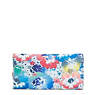 New Teddi Printed Snap Wallet, Cherry Rainbow Zipper, small