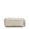 Wolfe Metallic Pencil Pouch, Cloud Metal, small