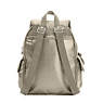 Ravier Medium Metallic Backpack, Artisanal K Embossed, small
