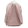 Seoul Large Printed Laptop Backpack, Strawberry Pink Tonal Zipper, small
