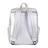 Caity Medium Backpack, Platinum Metallic, small