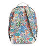 Seoul Large Printed Laptop Backpack, Little Flower Blue, small