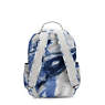 Seoul Large Metallic 15" Laptop Backpack, Tie Dye Blue Lacquer, small