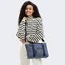 Ritta Small Printed Denim Handbag, Signature Denim, small