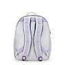 Seoul Extra Large Metallic 17" Laptop Backpack, Silver Glow Metallic, small