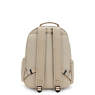 Seoul Large Printed 15" Laptop Backpack, Sign Beige Emb, small