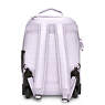 Sanaa Large Metallic Rolling Backpack, Frosted Lilac Metallic, small