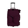 Discover Small Carry-On Rolling Luggage Duffle, Dark Plum, small