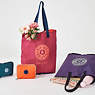 Hip Hurray Packable Tote Bag, Deep Purple Block, small