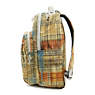 Seoul Large Printed Laptop Backpack, Harvest Gold Tonal, small
