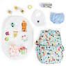 Baby Printed Backpack Diaper Bag, Krispy Flower, small