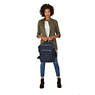 Cherry Metallic Backpack, Artisanal K Embossed, small