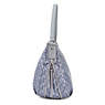 Sadie Printed Hobo Handbag, Grey Gris, small