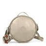 Raquel Metallic Round Handbag, Artisanal K Embossed, small