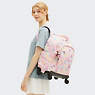 New Zea Printed 15" Laptop Rolling Backpack, Aqua Sea, small