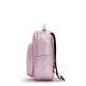 Seoul Small Metallic Tablet Backpack, Posey Pink Metallic, small