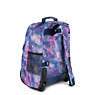 Sanaa Large Printed Rolling Backpack, Metallic Rust, small