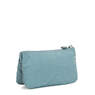 Creativity Large Pouch, Peacock Teal Stripe, small