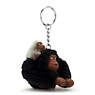 Mom and Baby Sven Monkey Keychain, Black Tonal, small