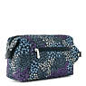 Aiden Printed Toiletry Bag, Blue Red Silver Block, small