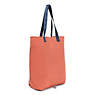 Hip Hurray Packable Tote Bag, Peachy Coral, small