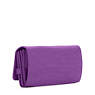 New Teddi Snap Wallet, Purple Feather, small