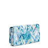 New Teddi Printed Snap Wallet, Blue Bleu 2, small