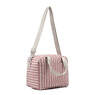 Miyo Printed Lunch Bag, Strawberry Pink Tonal Zipper, small