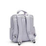 Audrie Metallic Diaper Backpack, Frosted Lilac Metallic, small