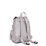 Lovebug Small Metallic Backpack, Smooth Silver Metallic, small