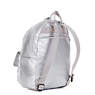 Tyler Small Metallic Backpack, Platinum Metallic, small