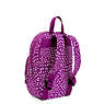Jacque Printed Kids Backpack, Fresh Pink Metallic, small