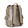Zax Metallic Backpack Diaper Bag, Artisanal K Embossed, small