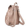 Queenie Small Metallic Backpack, Rose Gold Metallic, small