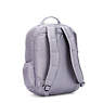 Seoul Go Extra Large Metallic 17" Laptop Backpack, Frosted Lilac Metallic, small