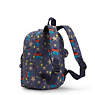 Faster Kids Small Printed Backpack, Black Noir, small