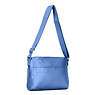 Angie Metallic Handbag, Blue Bleu 2, small