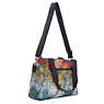 Elysia Printed Shoulder Bag, Watercolor River, small
