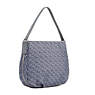 Sadie Printed Hobo Handbag, Grey Gris, small