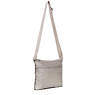 Wren Embossed Metallic Handbag, Black Grey  CBM, small