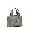 Zeva Metallic Handbag, Moon Grey Metallic, small