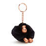 Sven Small Monkey Keychain, Black Rose, small