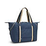 Art Medium Printed Tote Bag, Endless Blue Embossed, small