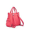 Alvy 2-in-1 Convertible Tote Bag Backpack, Grapefruit Tonal Zipper, small