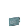 Cindy Card Case, Peacock Teal Stripe, small