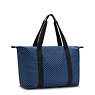 Art Medium Lite Printed Tote Bag, Perri Blue Woven, small