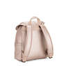 Fiona Medium Metallic Backpack, Quartz Metallic, small