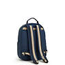 Seoul Small Printed Tablet Backpack, Endless Blue Embossed, small