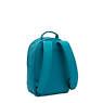 Seoul Small Metallic Tablet Backpack, Peacock Teal, small